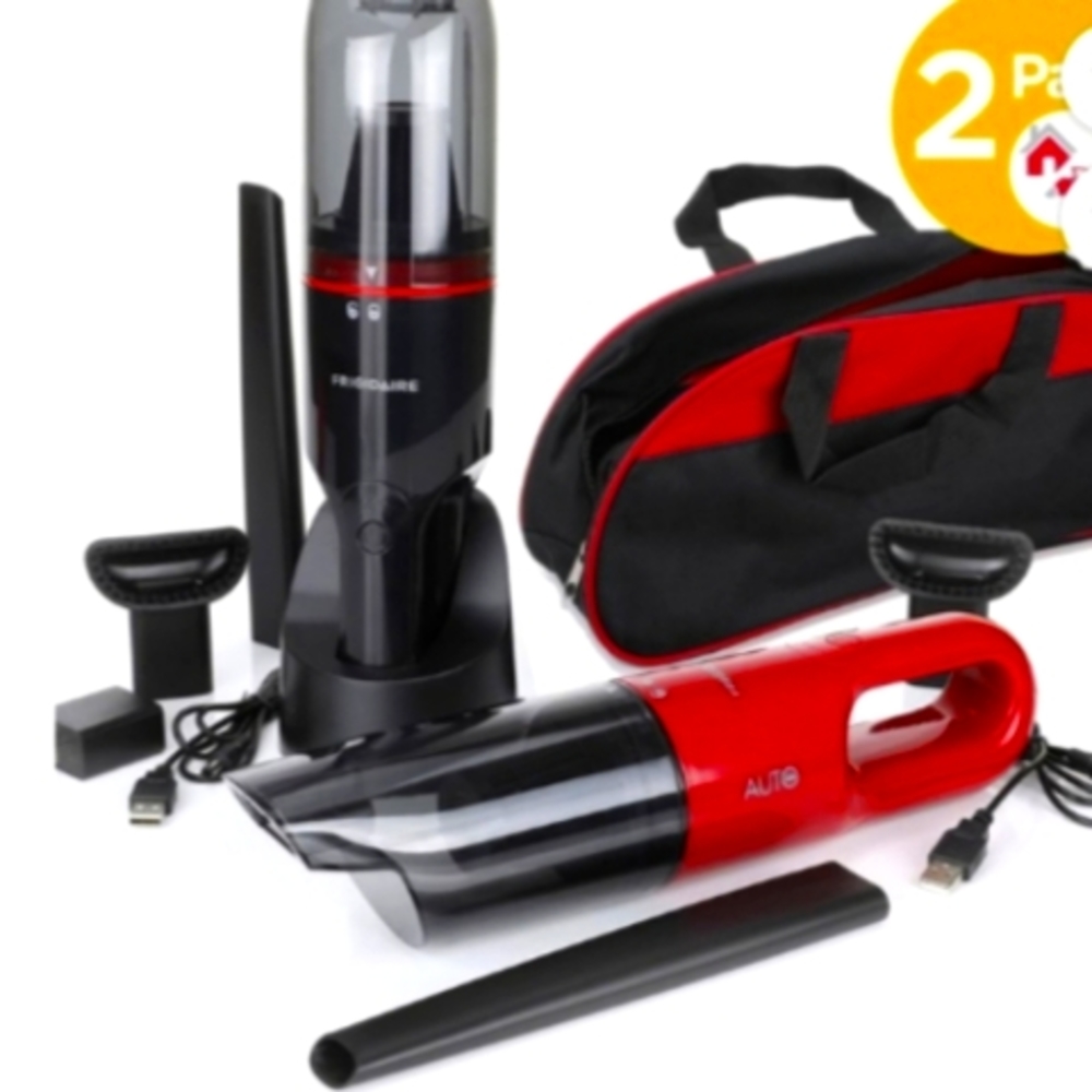 Set of 2 powerful suction Cordless hand vacs